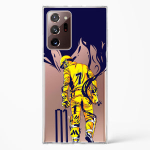 MS Dhoni Greatest Finisher Crystal Clear Transparent Case-(Samsung)