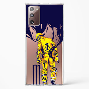 MS Dhoni Greatest Finisher Crystal Clear Transparent Case-(Samsung)