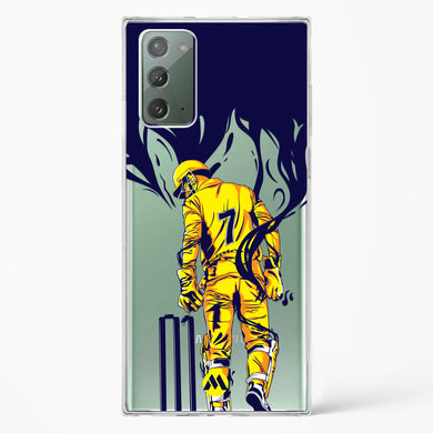 MS Dhoni Greatest Finisher Crystal Clear Transparent Case-(Samsung)