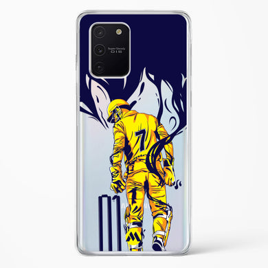 MS Dhoni Greatest Finisher Crystal Clear Transparent Case-(Samsung)