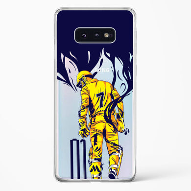 MS Dhoni Greatest Finisher Crystal Clear Transparent Case-(Samsung)