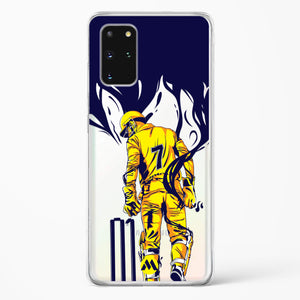 MS Dhoni Greatest Finisher Crystal Clear Transparent Case-(Samsung)