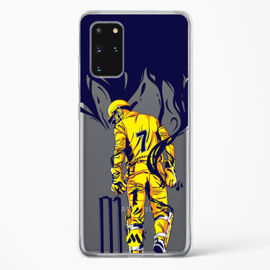 MS Dhoni Greatest Finisher Crystal Clear Transparent Case-(Samsung)