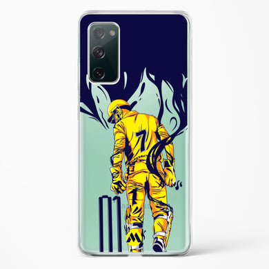 MS Dhoni Greatest Finisher Crystal Clear Transparent Case-(Samsung)