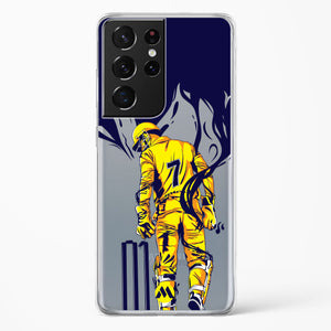 MS Dhoni Greatest Finisher Crystal Clear Transparent Case-(Samsung)