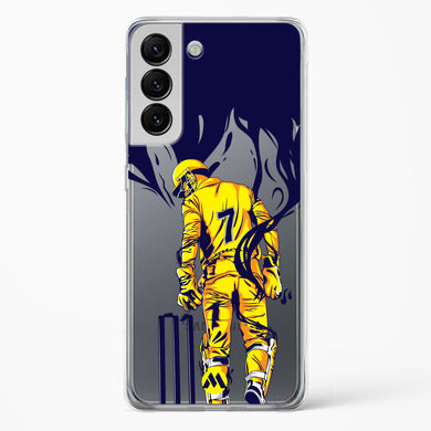 MS Dhoni Greatest Finisher Crystal Clear Transparent Case-(Samsung)