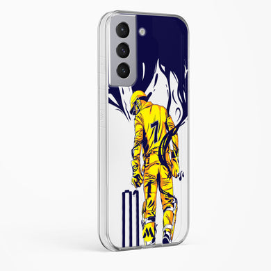 MS Dhoni Greatest Finisher Crystal Clear Transparent Case-(Samsung)
