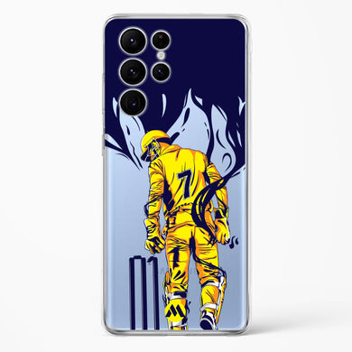 MS Dhoni Greatest Finisher Crystal Clear Transparent Case-(Samsung)