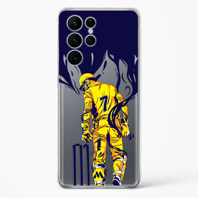 MS Dhoni Greatest Finisher Crystal Clear Transparent Case-(Samsung)