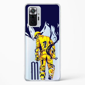 MS Dhoni Greatest Finisher Crystal Clear Transparent Case-(Xiaomi)