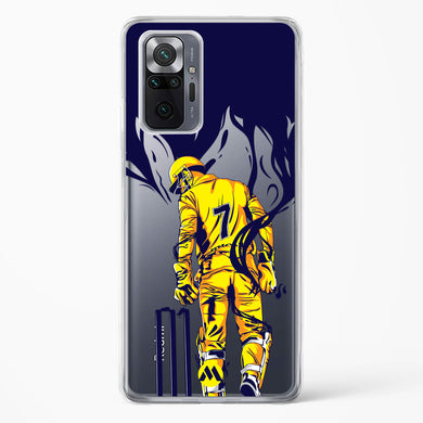 MS Dhoni Greatest Finisher Crystal Clear Transparent Case-(Xiaomi)