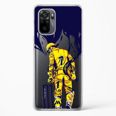 MS Dhoni Greatest Finisher Crystal Clear Transparent Case-(Xiaomi)
