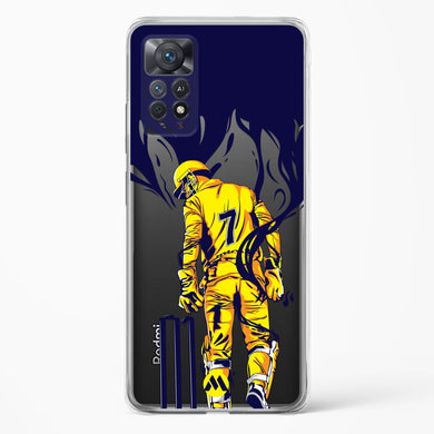 MS Dhoni Greatest Finisher Crystal Clear Transparent Case-(Xiaomi)