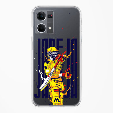 Sir Ravindra Jadeja Crystal Clear Transparent Case-(Oppo)