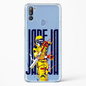 Sir Ravindra Jadeja Crystal Clear Transparent Case-(Samsung)