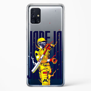 Sir Ravindra Jadeja Crystal Clear Transparent Case-(Samsung)