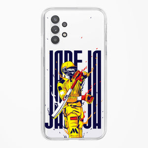 Sir Ravindra Jadeja Crystal Clear Transparent Case-(Samsung)
