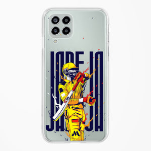 Sir Ravindra Jadeja Crystal Clear Transparent Case-(Samsung)