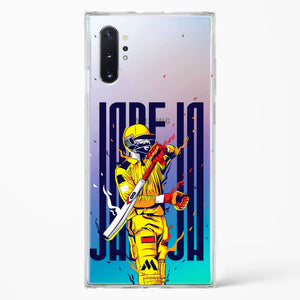 Sir Ravindra Jadeja Crystal Clear Transparent Case-(Samsung)