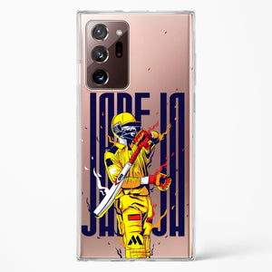 Sir Ravindra Jadeja Crystal Clear Transparent Case-(Samsung)