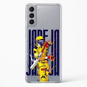 Sir Ravindra Jadeja Crystal Clear Transparent Case-(Samsung)