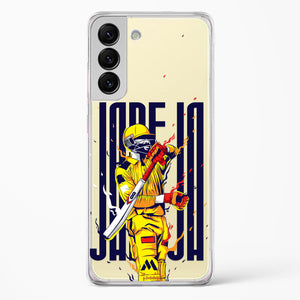 Sir Ravindra Jadeja Crystal Clear Transparent Case-(Samsung)