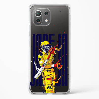 Sir Ravindra Jadeja Crystal Clear Transparent Case-(Xiaomi)