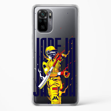 Sir Ravindra Jadeja Crystal Clear Transparent Case-(Xiaomi)