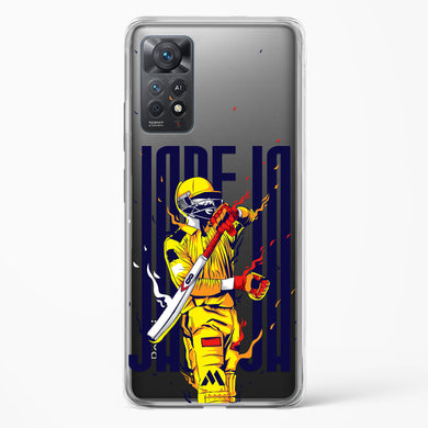 Sir Ravindra Jadeja Crystal Clear Transparent Case-(Xiaomi)