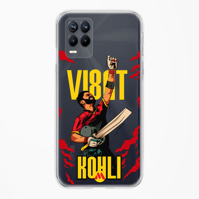 Virat King Kohli Crystal Clear Transparent Case-(Realme)