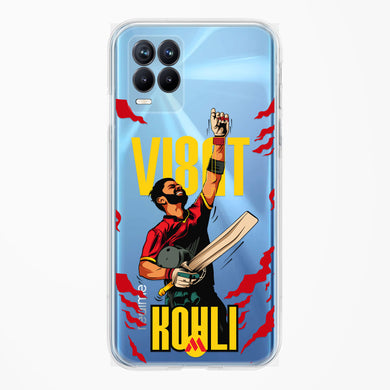 Virat King Kohli Crystal Clear Transparent Case-(Realme)