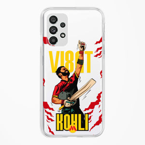 Virat King Kohli Crystal Clear Transparent Case-(Samsung)