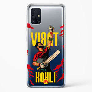 Virat King Kohli Crystal Clear Transparent Case-(Samsung)