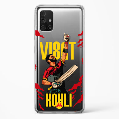 Virat King Kohli Crystal Clear Transparent Case-(Samsung)