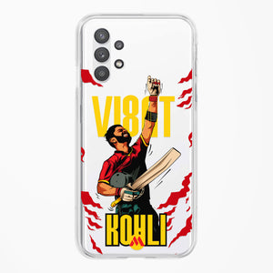 Virat King Kohli Crystal Clear Transparent Case-(Samsung)