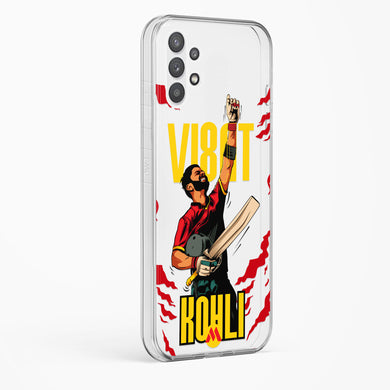 Virat King Kohli Crystal Clear Transparent Case-(Samsung)
