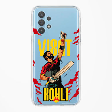 Virat King Kohli Crystal Clear Transparent Case-(Samsung)