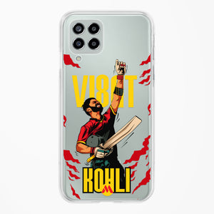 Virat King Kohli Crystal Clear Transparent Case-(Samsung)