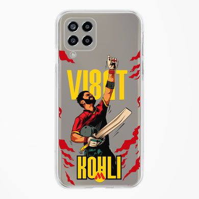 Virat King Kohli Crystal Clear Transparent Case-(Samsung)