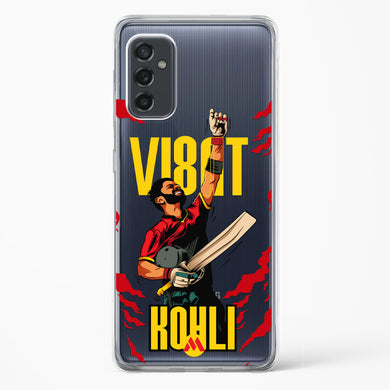 Virat King Kohli Crystal Clear Transparent Case-(Samsung)