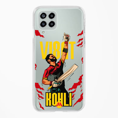 Virat King Kohli Crystal Clear Transparent Case-(Samsung)