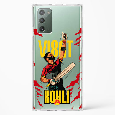 Virat King Kohli Crystal Clear Transparent Case-(Samsung)