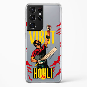 Virat King Kohli Crystal Clear Transparent Case-(Samsung)