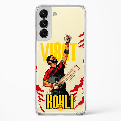 Virat King Kohli Crystal Clear Transparent Case-(Samsung)