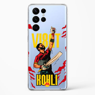 Virat King Kohli Crystal Clear Transparent Case-(Samsung)