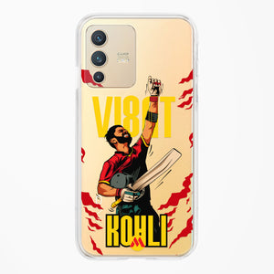 Virat King Kohli Crystal Clear Transparent Case-(Vivo)