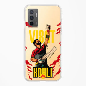 Virat King Kohli Crystal Clear Transparent Case-(Vivo)
