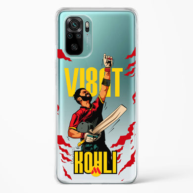 Virat King Kohli Crystal Clear Transparent Case-(Xiaomi)