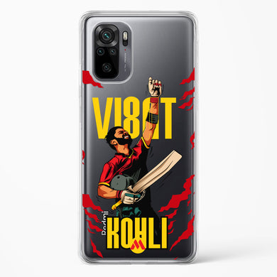 Virat King Kohli Crystal Clear Transparent Case-(Xiaomi)