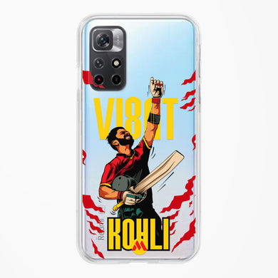 Virat King Kohli Crystal Clear Transparent Case-(Xiaomi)